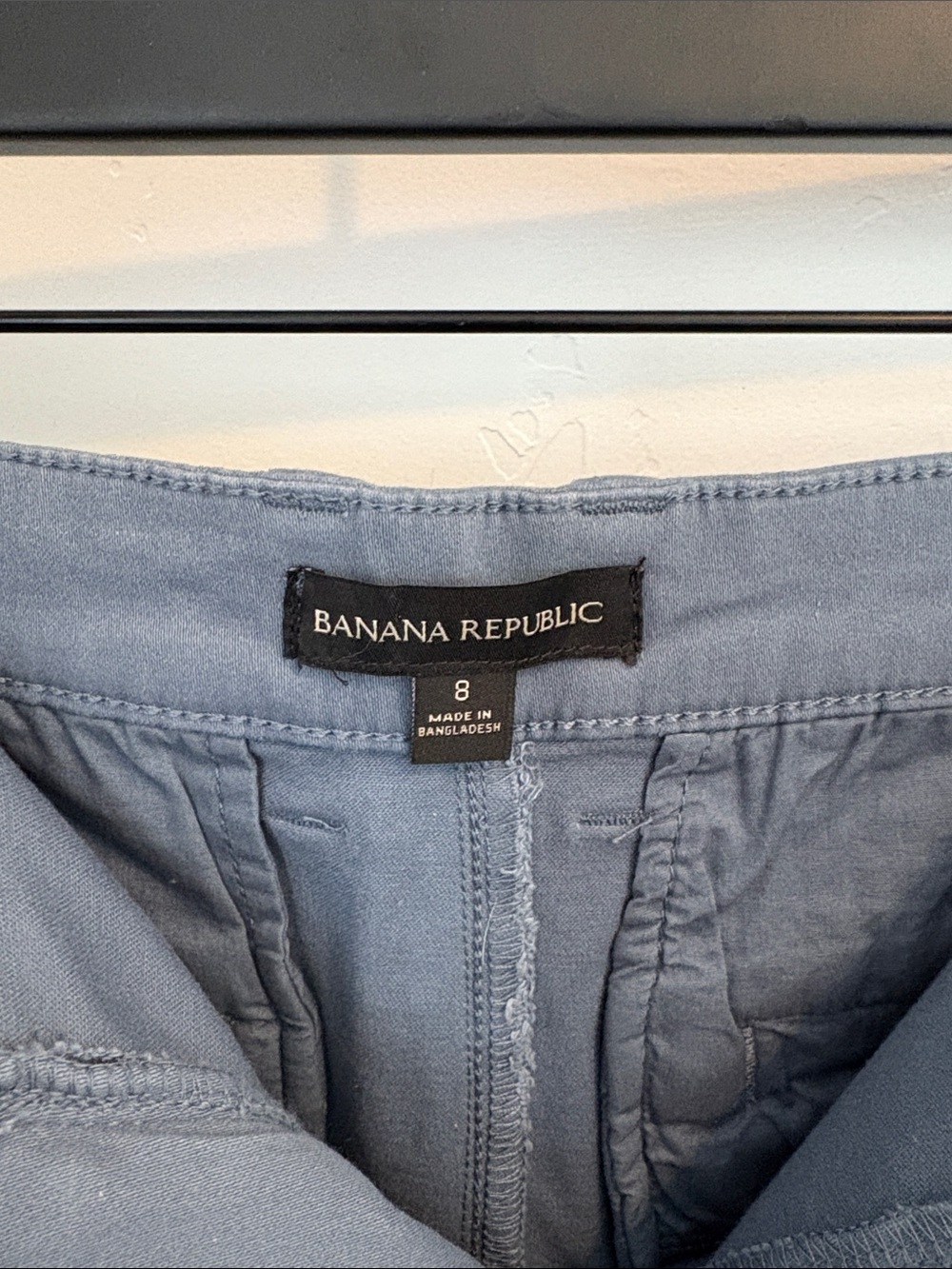 Banana Republic Blue Casual Shorts size 8, like new - Picture 3 of 8
